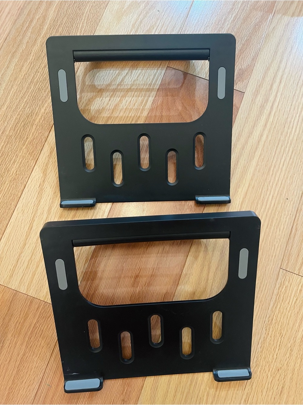 Adjustable Black Laptop Stand Holder - Pair
